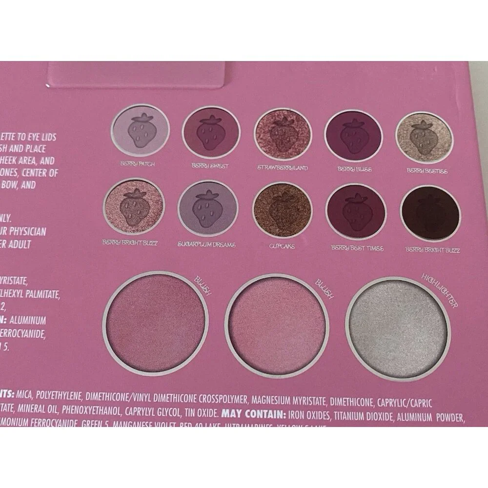 Strawberry Shortcake‎ Complexion Palette 10 Eyeshadow Highlighter & 2 Blush NEW